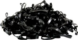 Gumki York do grzywy silikonowe, czarny