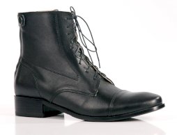 Męskie sztyblety Hippica wiązane, czarne