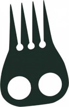 Grzebyk York do koreczków, czarny