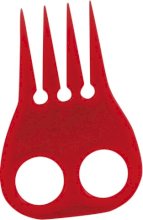 Grzebyk York do koreczków, czerwony