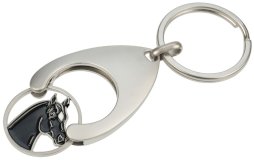 Breloczek HR, końska głowa z żetonem do koszyka