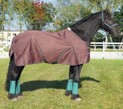 Derka York Demi padokowa, brąz-turkus