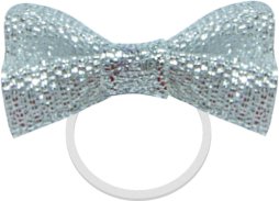 Kokardki do grzywy York, srebrne