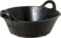 Miska-żłób gumowy, czarny