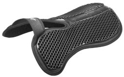 podkładka żelowa Acavallo Hexagon z pamięcią i wycięciem na kłąb, czarny