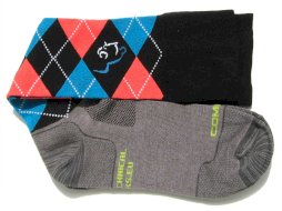 Podkolanówki jeźdź. Funkcyjne, czarny/czerwony/turkus