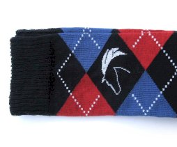 podkolanówki jeździeckie, Warszawa, granat/niebieski/czerwony