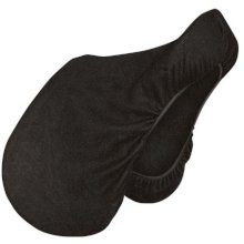 Polarowy pokrowiec na siodło, czarny