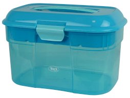 Skrzynka dziecięca na akcesoria jeździeckie, niebieska