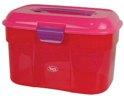 Skrzynka dziecięca na akcesoria jeździeckie, różowa