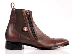 Sztyblety Hippica Elite z zamkiem z boku, brązowe