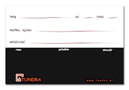 Tabliczka informacyjna do powieszenia na boks.