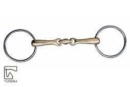 Wędzidło podwójnie łamane 18mm z argentanu