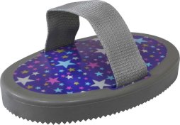 zgrzebło do koni z serii Stars, fioletowo-szare