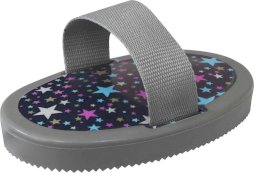 Zgrzebło do koni z serii Stars, granatowo-szare