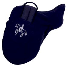 Pokrowiec na siodło ujeżdżeniowe, granatowy