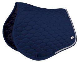 Elegancko wykończony czaprak dostepny w czterech pięknych, klasycznych kolorach, zaprojektowany tak, by idealnie dopasować go do swoich potrzeb. Czaprak FP HEXAGON CRYSTAL, granat Fair Play