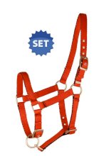 Kantar na źrebaka API BABY, czerwony