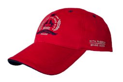 Czapka baseballowa START Boris, red, odzież lifestyle dla miłośnika koni