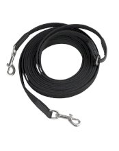 Czarna wodza START parciana, czarny, wodze pomocnicze