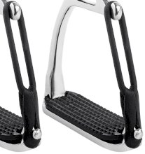 Gumki do strzemion bezpiecznych START+zap. skórz, czarny