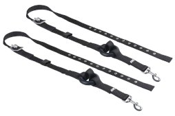 Wypinacze parciane START z gumowymi kółkami, czarny