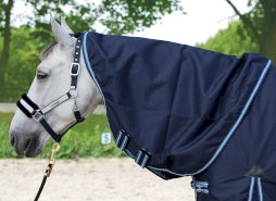 Kaptur do derki ocieplany 100g, granatowy/błękitny