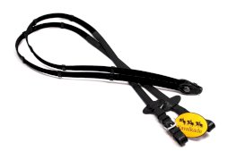 Wodze parciane ze stoperami, czarne