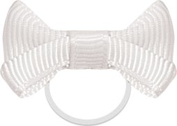 Kokardki do grzywy York białe