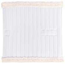 Podkładki pod owijki z futerkiem i zapięciem na rzep, białe