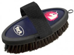 Szczotka York Unicorn do sierści duża, czarno- granatowa