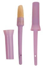 Pędzelek z pojemnikiem do oleju do kopyt, lawendowy