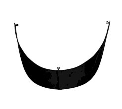 Daszek do kasku START Winner, czarny