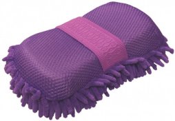 Gąbka z myjką York, fioletowa