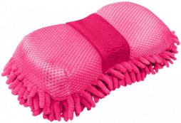 Gąbka z myjką York różowa