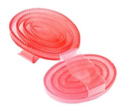 Zgrzebło START Gell heart, różowy