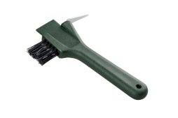 Kopystka ze szczoteczką i skrobaczką START, ciemny zielony