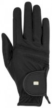 Rękawiczki jeździeckie HE Ascott, czarne