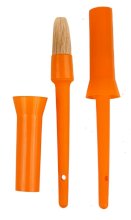 Pędzelek z pojem. do oleju do kopyt, pomarańczowy.