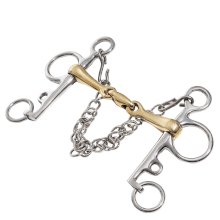 Wędzidło pelham START anatomiczne, pełne, podwójnie łamane