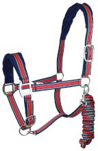 Kantar York Calipso z uwiązem, granatowo czerwony