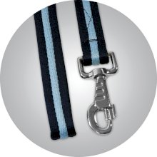 Bawełniana lonża York - 8,5m, granatowy/błękitny