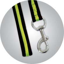 Bawełniana lonża York - 8,5m, czarny/zielony