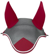 Nauszniki York Air Mesh, szaro-bordowe