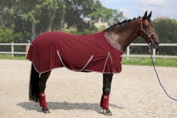 Derka transportowa York Torrone bawełniana, bordowa