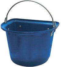 żłób przenośny z rączką i hakami/zawiesiami, niebieski