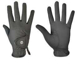 Rękawiczki do jazdy konnej York Monti damskie, czarne
