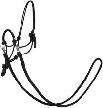 Kantar do jazdy sznurkowy Zirco, czarny