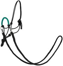 Kantar sznurkowy do jazdy Zirco, czarno turkusowy