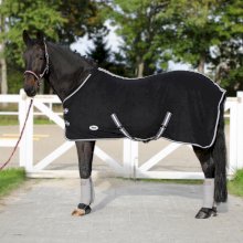 Derka polarowa z pasami York Britta, czarna